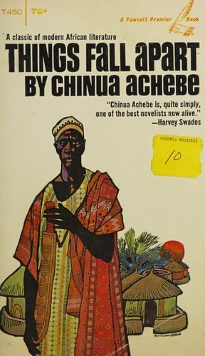 Book cover of Things Fall Apart by Chinua Achebe.
